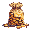 Pixel Art: bag of biscuits