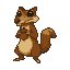 Pixel Art: Create a small 16-bit pixel art of Scrat the squirrel from I...