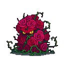 Pixel Art: rose monster
