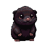 Pixel Art: baby mole monster