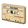 Pixel Art: Кассета с музыкой