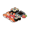 Pixel Art: sushi set
