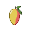 Pixel Art: mango (generated with AI by sandacz).