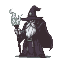 Pixel Art: mighty wizard