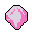 Pixel Art: set of different color gems