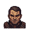 Pixel Art: set of unique game character portraits - brutal adult rpg st...