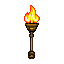 Pixel Art: torch, game item (generated with AI and edited by sandacz).