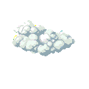 Pixel Art: cloud (generated with AI by pixie.haus).