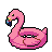 Summer Fun: Pink Flamingo Pool Float Relaxation