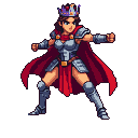 Pixel Art: queen - arcade fighter character