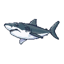Pixel Art: shark