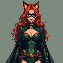Pixel Art: cat woman full equipment
