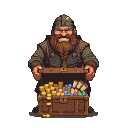 Pixel Art: dwarf merchant