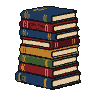 Pixel Art: book pile