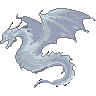 Pixel Art: ghost dragon