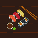 Pixel Art: sushi