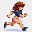Pixel Art: faça ela correndo de lado igual game 2d