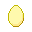 A pale yellow egg with subtle shading against a black background.