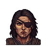 Pixel Art: set of unique game character portraits - brutal adult rpg st...