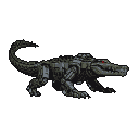 Pixel Art: crocodile mech