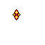 Glowing Diamond Orb: Fiery Energy in the Void