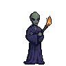 Alien Torchbearer: Enigmatic Glow in Darkness