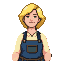 Charming Farmer Woman's Gentle Smile
