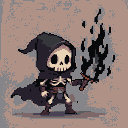 Pixel Art: Coloca a espada de novo no esqueletinho, mais agr bota tipo ...