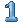 Pixel Art: "1" in cool blocky style