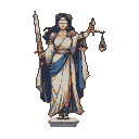 Pixel Art: godess of justice
