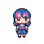 Pixel Art: anime girl