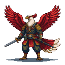 Pixel Art: Garuda Indonesian Task Force (generated with AI by Rivdan Shapeshifter).