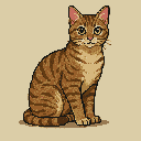 Pixel Art: A cat