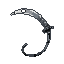 Pixel Art: curved tail-mounted blade, blade designed to attach to a tai...