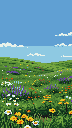 Pixel Art: meadow