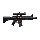 Pixel Art: modern rifle gta comics style