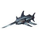 Pixel Art: swordfish mech