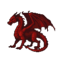 Pixel Art: Crie um dragão vermelho estilo jogos de rpg sério