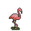 Retro Pink Flamingo: Elegant Pose, Tropical Charm