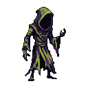 Mysterious Hooded Figure: Dark Magic Glow