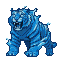 Pixel Art: water tiger boss