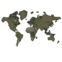 Pixel Art: world map