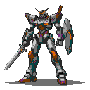 Pixel Art: Armor style Evangelion and Pacific Rim with lance