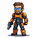 Pixel Art: Gordon Freeman