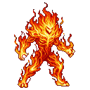 Pixel Art: fire elemental