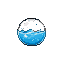 Pixel Art: magic ball with water inside