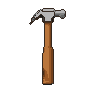 Pixel Art: A simple modern claw hammer