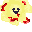 Pale yellow amorphous creature with gaping dark purple mouth and red blood splatters.