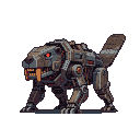 Pixel Art: beaver mech