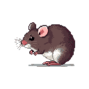 Pixel Art: mouse (generated with AI by pixie.haus).